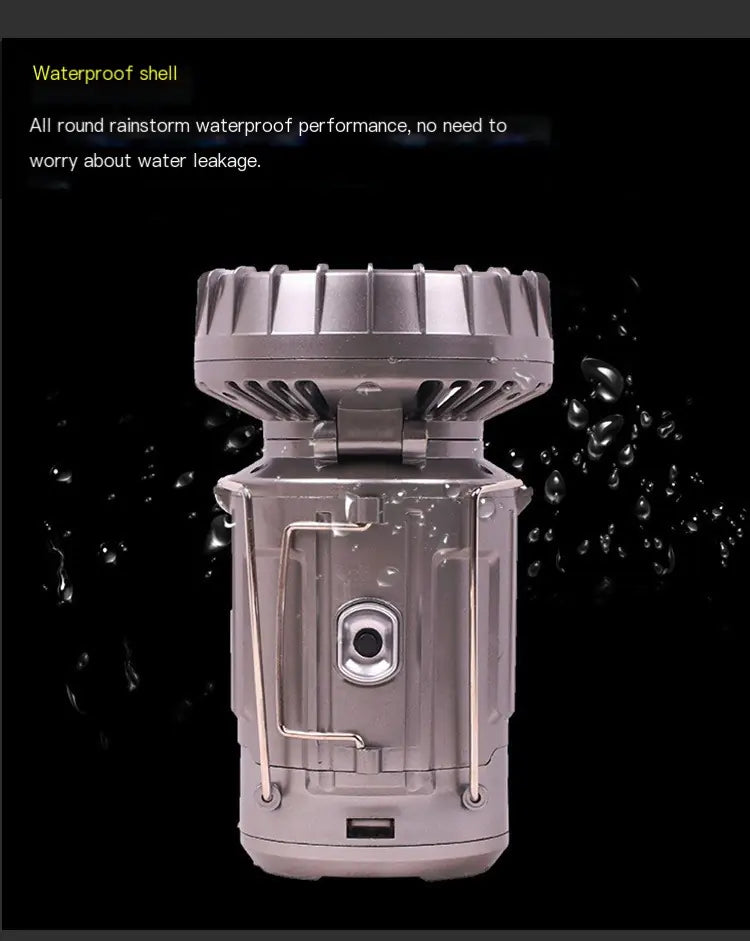 EcoBright Camping Fan Lantern